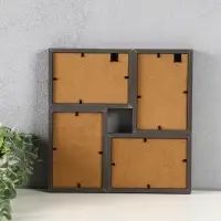 Фоторамка МДФ, стекло на 4 фото 10х15 "День и ночь" 28,5х28,5х2,2 см