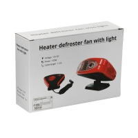 Тепловентилятор в автомобиль, 12 В, 150 Вт, подсветка, выносная ручка, провод 1,3 м