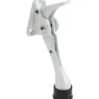 Фиксатор дверной LOCKLAND &ldquo;козья ножка&rdquo;, с автоподъемом, цвет белый