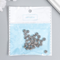 Бусины металл для творчества "Микро" серебро набор 30 шт 0,37х0,6х0,6 см Бусины металл для творчества "Микро" серебро набор 30 шт 0,37х0,6х0,6 см