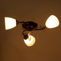 Люстра "Том" 3х40Вт Е27 черный хром 56х56х26см Люстра "Том" 3х40Вт Е27 черный хром 56х56х26см