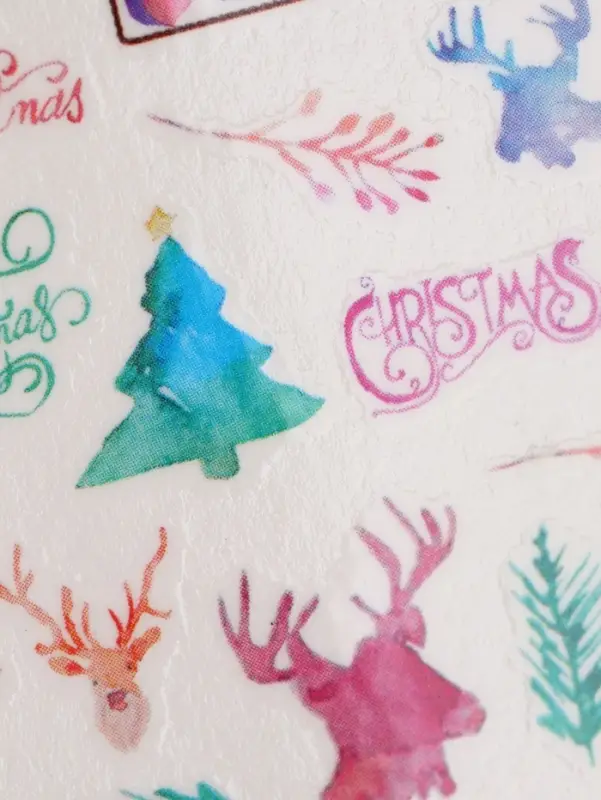 Слайдеры для ногтей &laquo;Олени&raquo;, разноцветные