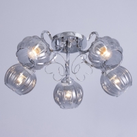 Люстра "Эшли" 5х40Вт Е27 Хром 55х55х20см