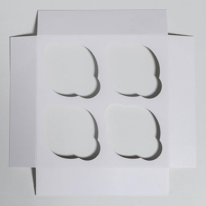 Коробка для капкейков &laquo;С Новым Годом!&raquo; 16 х 16 х 10 см, Новый год