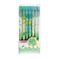 Ручка гелевая со стираемыми чернилами, стержень синий, 0.38 мм, корпус "Дино", МИКС