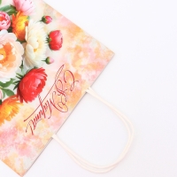 Пакет подарочный крафт "С 8 Марта!" 21 х 11 х 27 См Пакет подарочный крафт "С 8 Марта!" 21 х 11 х 27 См