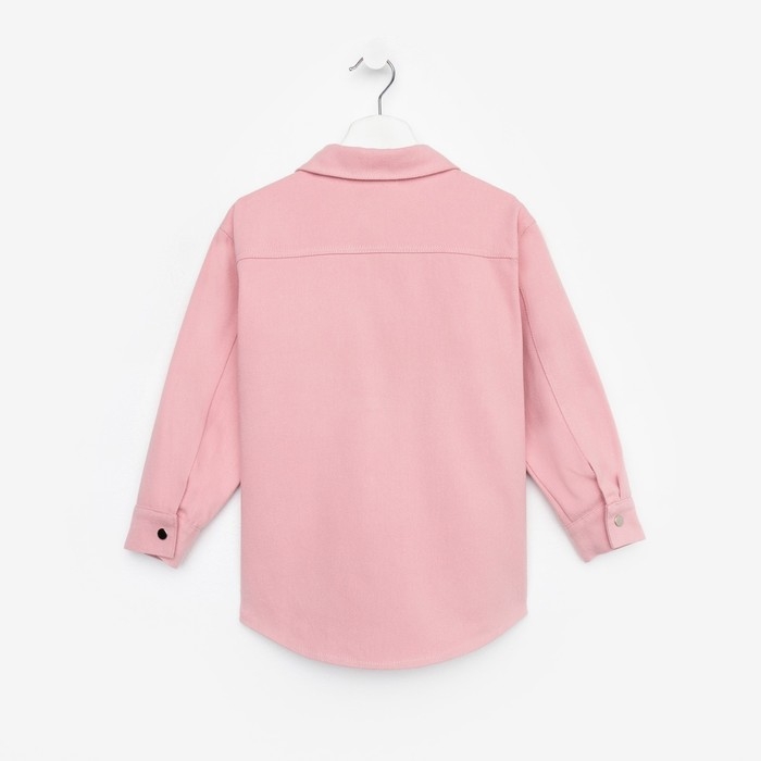 Рубашка для девочки джинсовая KAFTAN, размер 36 (134-140 см), цвет розовый
