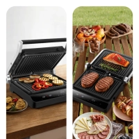 Электрогриль двусторонний КТ-4617 - 2000 Вт