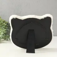 Фоторамка МДФ, иск. мех 14,5х18 см "Белый котик" 21х2х25 см