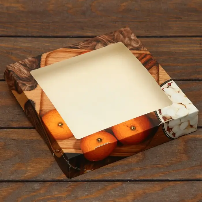 Коробка складная &laquo;Новогоднее настроение&raquo;, 20&times;20&times;4 см