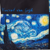 Сумка-шопер &laquo;Ван Гог&raquo;, без молнии, без подкладки, цвет чёрный