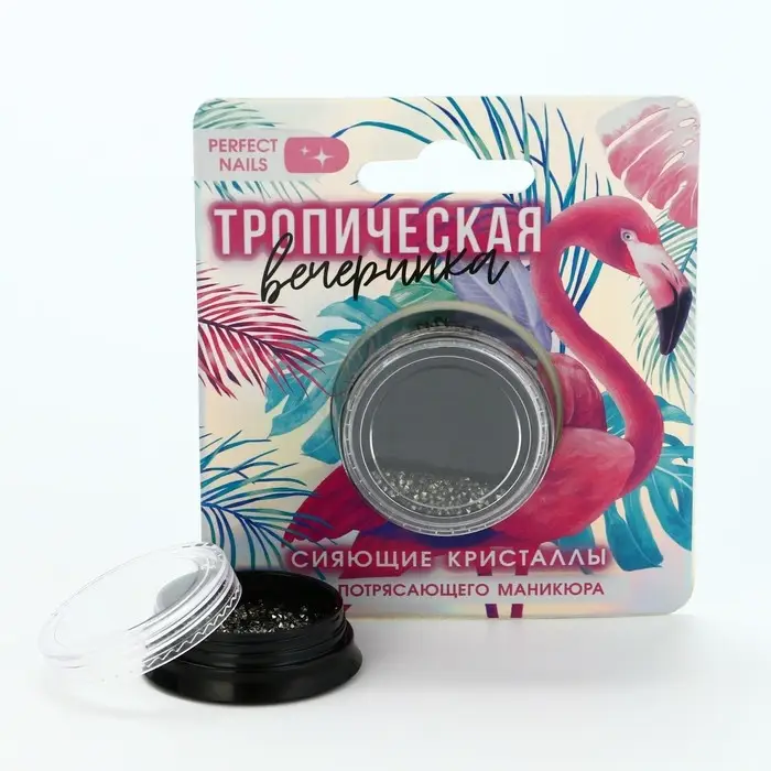Мелкие кристаллы для декора ногтей &laquo;Тропическая вечеринка&raquo;