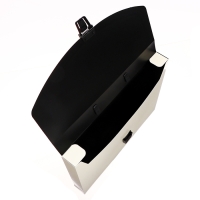 Папка-портфель А4 на замке, Calligrata TOP Deluxe, 1 отделение, пластиковая, 1000 мкм, молочная