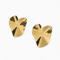 Клипсы &laquo;Тренд&raquo; сердечко, цвет золото