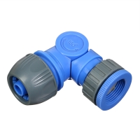 Коннектор угловой, 1/2" (12 мм), 5/8" (16 мм), 3/4" (19 мм), быстросъёмное соединение