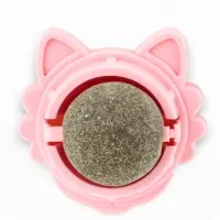 Игрушка для кошек из кошачьей мяты &laquo;Киса&raquo; на основании, 4.5&times;6&times;6 см, розовая