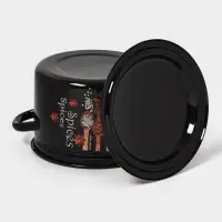 Кастр.цил.борт. 4л (корич.)Карри