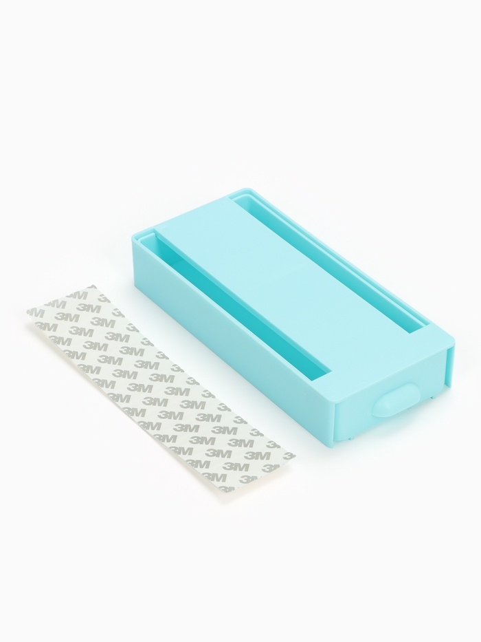 Скрытый потайной ящик, для хранения под стол, 20 х 9 х 4см, голубой