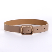 Ремень женский, ширина 2,9 см, пряжка металл, цвет бежевый