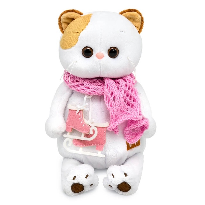 Мягкая игрушка &laquo;Кошечка Ли-Ли&raquo;, с коньками и в шарфике, 24 см