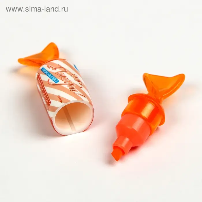 Маркер-текстовыделитель прикол "Конфета", МИКС