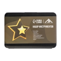 Набор инструментов в кейсе ЛОМ "23 ФЕВРАЛЯ", в подарочной упаковке, 11 предметов