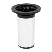 Опора регулируемая OR001CR ТУНДРА, d=50 мм, H=120 мм, цвет хром