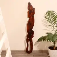 Панно &laquo;Геккон&raquo;, 100&times;14&times;1 см, дерево