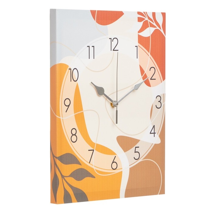 Часы-картина настенные "Абстракция. Осень", плавный ход, 30 х 40 см