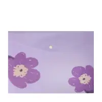 Папка-конверт на кнопке формат А4 180мкр блестящая МИКС Сиреневый стиль  (штрихкод на штуке)   10843