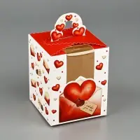 Коробка сборная &laquo;Любовное послание&raquo; 9 х 11 х 9 см