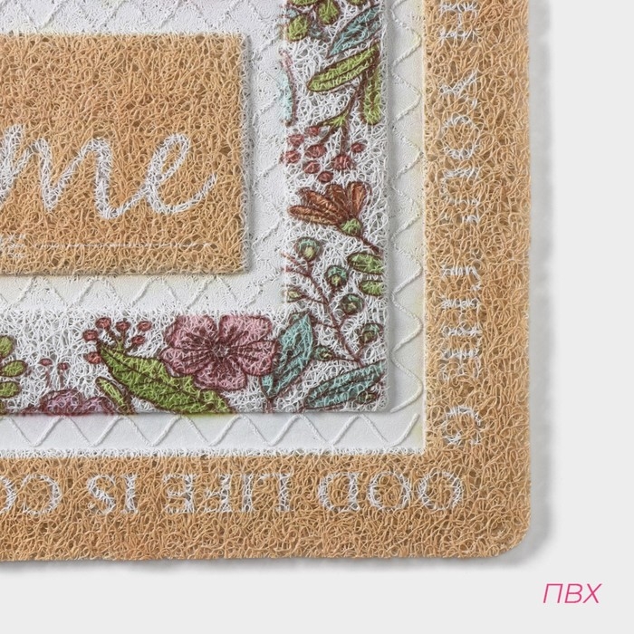 Коврик придверный Доляна, 40&times;60 см, ПВХ