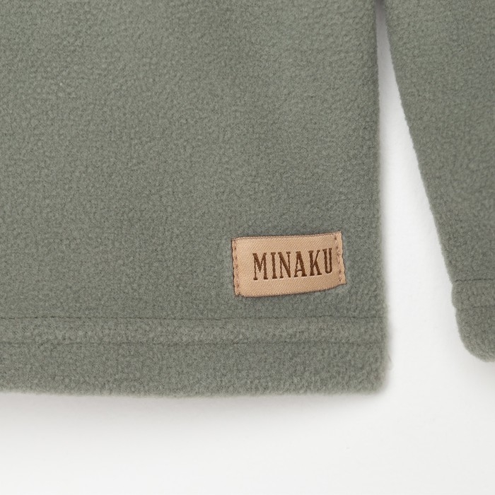 Джемпер флисовый детский MINAKU цвет оливковый, размер 98