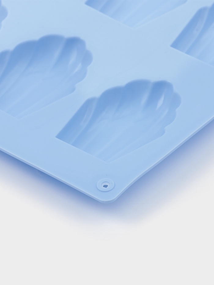 Форма для выпечки Доляна &laquo;Подводный мир. Ракушка&raquo;, силикон, 28&times;17&times;2 см, 9 ячеек (6,7&times;4,5&times;1,3 см), цвет голубой