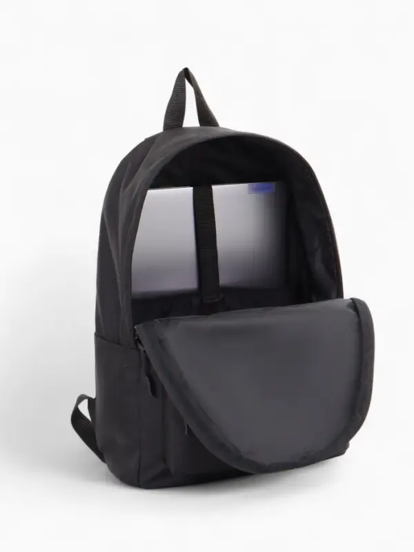 Рюкзак, 41*30*15 см, отд. на молнии, н/карман 2 бок/карм, отд/ноут, черный