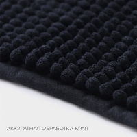Коврик для дома LaDо́m, букли, плотность 1000 г, 50&times;80 см, цвет графитовый
