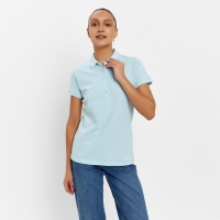 Футболка (поло) женская MINAKU REGULAR FIT: цвет голубой, р-р 44