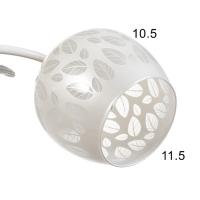 Люстра "Фания" 5хЕ27 40Вт бело-золотой 58х58х27 см BayerLux Люстра "Фания" 5хЕ27 40Вт бело-золотой 58х58х27 см BayerLux