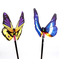 Штекер с подсветкой "Бабочка Адриа" синяя, 12х70см Штекер с подсветкой "Бабочка Адриа" синяя, 12х70см