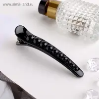 Зажим для волос &laquo;Бусины&raquo;, 10.5 см, чёрный