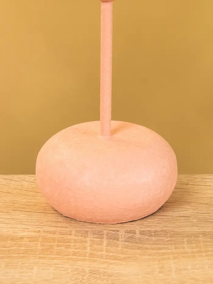 Подсвечник на 1 свечу текстурный "Пудровый розовый" 8х8х15,5 см