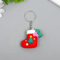Брелок резина "Новогоднее настроение" МИКС 2х3,3х3,7 см