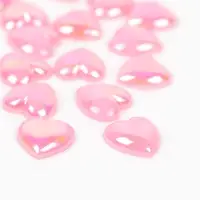 Сердечки декоративные (набор 20 шт) розовые