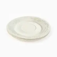 Тарелка одноразовая бумажная &laquo;Керамика белая, узоры&raquo;, 18 см