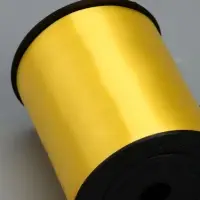 Лента для декора и подарков, желтый, 0,5 см х 500 м