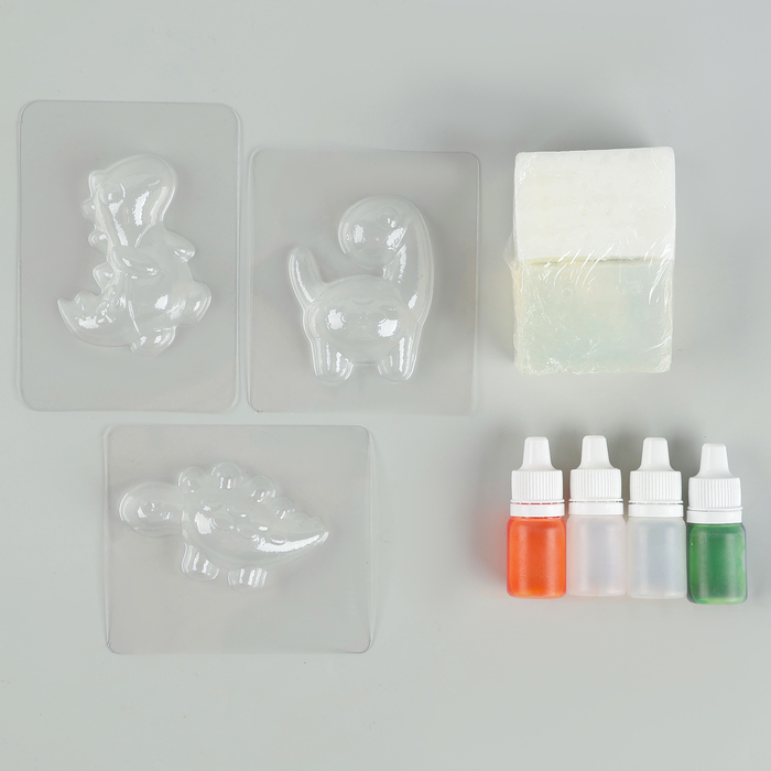 Мыло своими руками &laquo;Мир динозавров&raquo;, набор для мыловарения