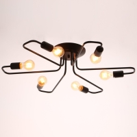 Люстра "Клауд" 6х40Вт E27 черный 82х82х16 см BayerLux