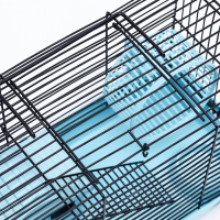 Клетка-мини для грызунов "Пижон" №2, укомплектованная, 27 х 15 х 16 см, бирюзовая