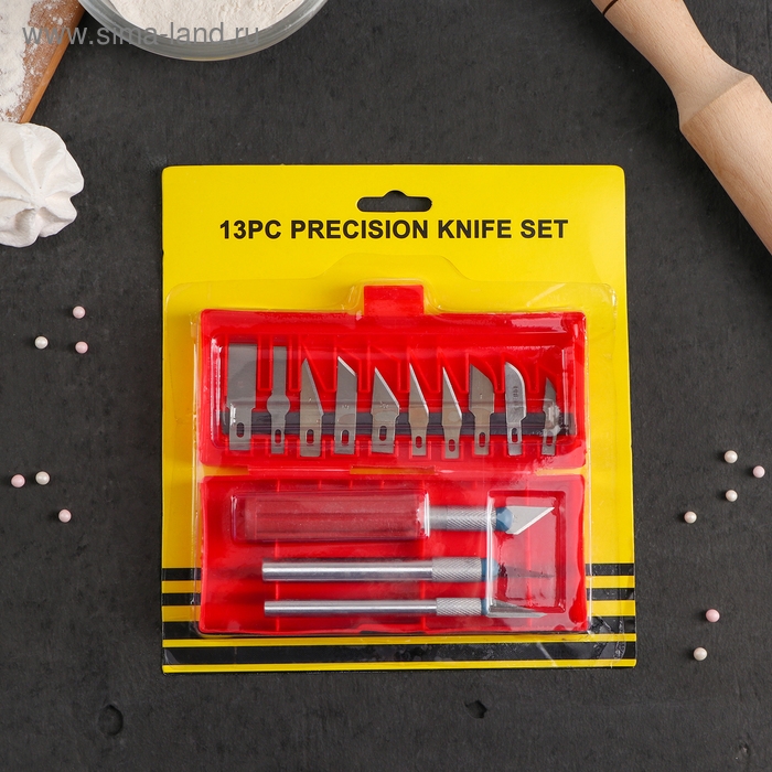 Набор кондитерских инструментов для моделирования, 13 предметов, цвет МИКС