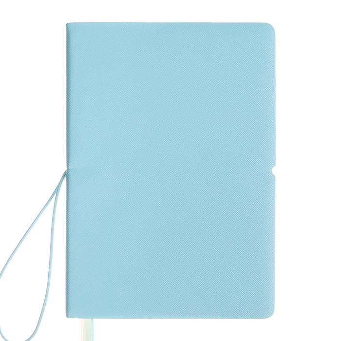 Ежедневник недатированный A5 136 листов deVENTE. Jane, мягкая обложка пвх, резинка, перфорация, ляссе, блок 70, голубой